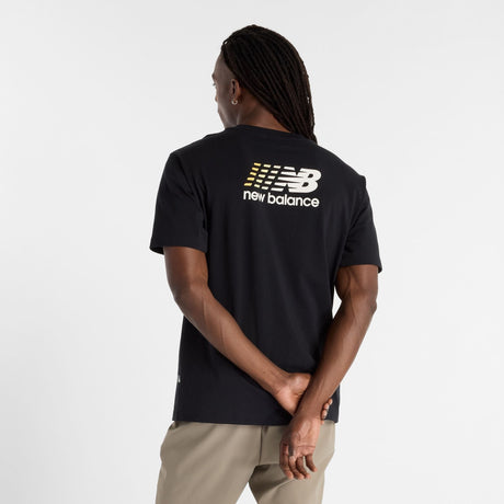 New Balance Men's Athletics Multi Color Logo T-Shirt Mens Apparel Shirts & Tops
