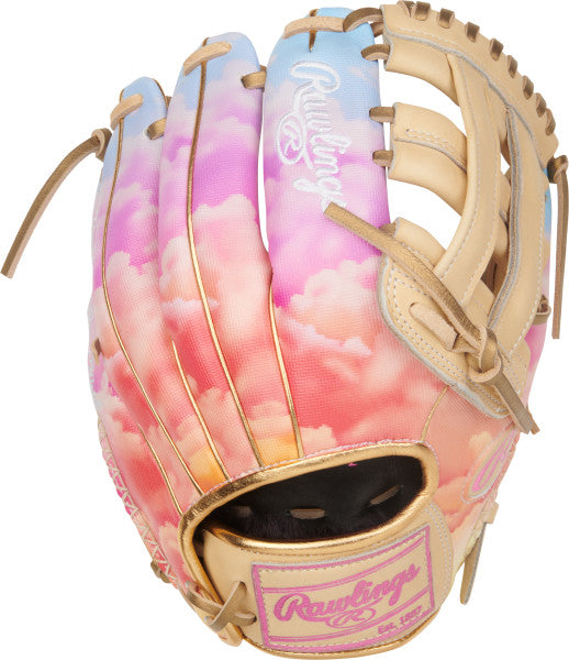 RAWLINGS HEART OF THE HIDE SERIES SIERRA ROMERO GAMEDAY PATTERN 12-INCH SOFTBALL GLOVE Softball Gloves All