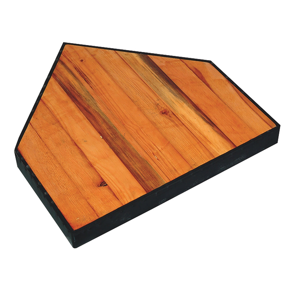 Champro In-Ground Home Plate with Solid Wood Bottom Baseball Field Equipment All