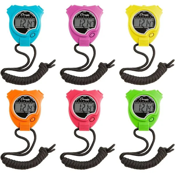 Champion Sports Stop Watch Set Exercise & Wellness Functional Training Tests & Measurements