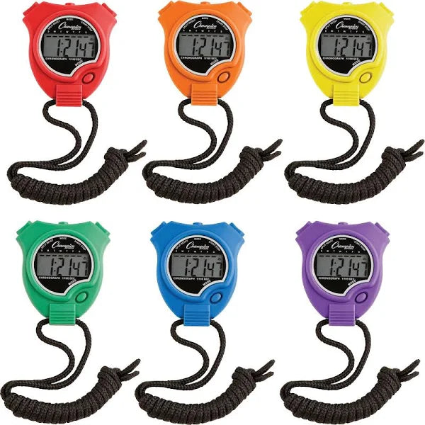 Champion Sports Stop Watch Set Exercise & Wellness Functional Training Tests & Measurements
