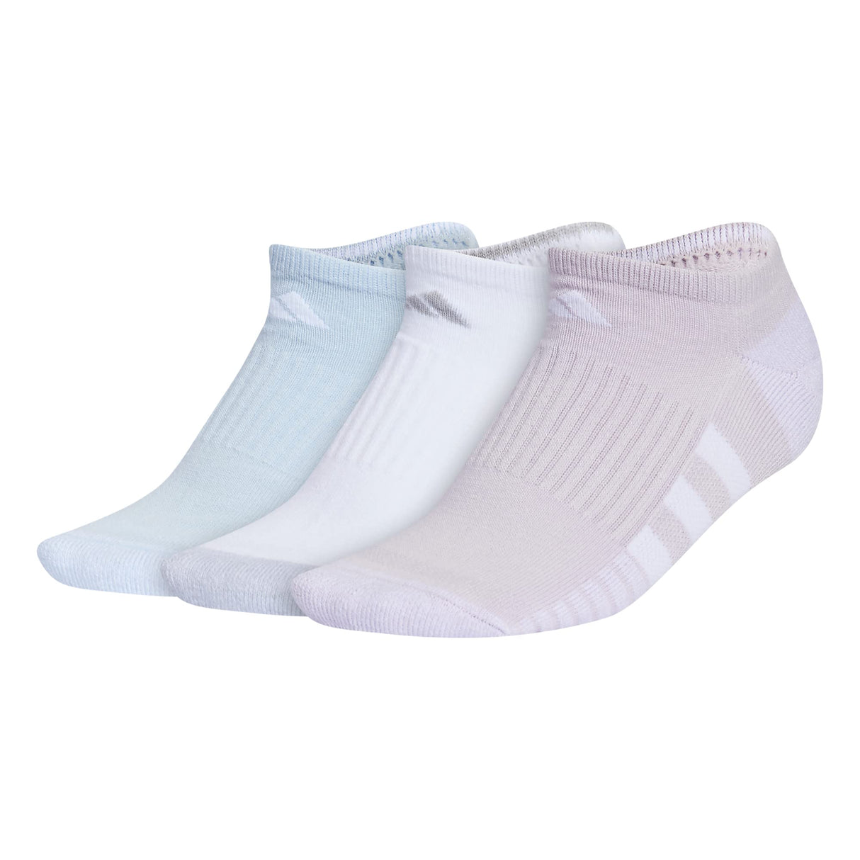 adidas Women's Cushioned 3.0 3-Pack No Show Socks