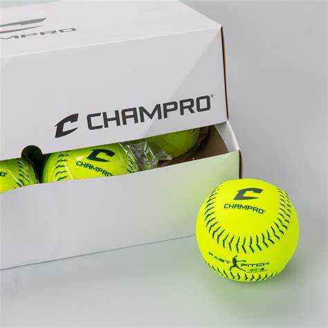 Champro USSSA - 12" Fastpitch Softball - Durahide Cover .47 COR - Dozen Softball Softballs All