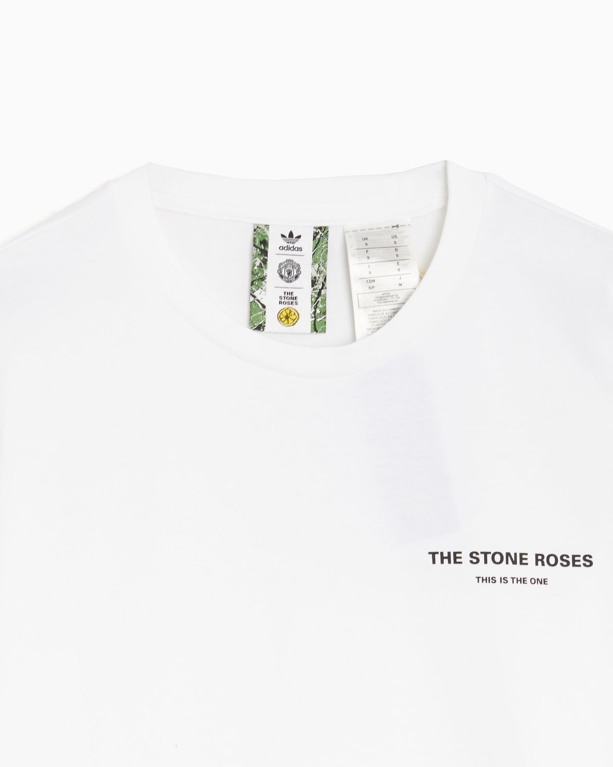 adidas Men's Manchester United x Stone Roses Original Long Sleeve T-Shirt Mens Apparel Shirts & Tops