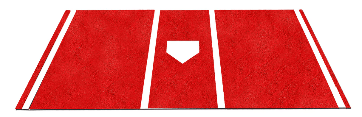 Trigon Sports Pro Baseball Turf Home Plate Mat - 6'x12' Baseball Field Equipment All