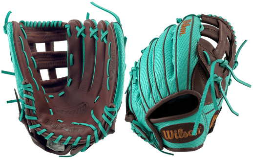 Wilson A1000 Mint Chip 1750 12.5" Outfield Baseball Glove Baseball Gloves & Mitts All