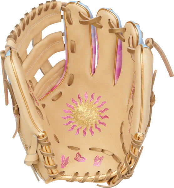 RAWLINGS HEART OF THE HIDE SERIES SIERRA ROMERO GAMEDAY PATTERN 12-INCH SOFTBALL GLOVE Softball Gloves All