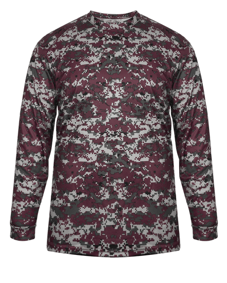 Badger 4184 Men's Digital Long-Sleeve Tee Mens Apparel Shirts & Tops