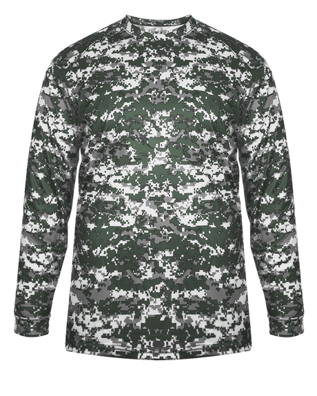 Badger 4184 Men's Digital Long-Sleeve Tee Mens Apparel Shirts & Tops