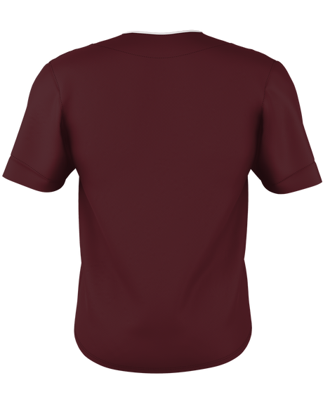 Alleson Adult Two Button Mesh Baseball Jersey With Piping Baseball Jerseys Adult