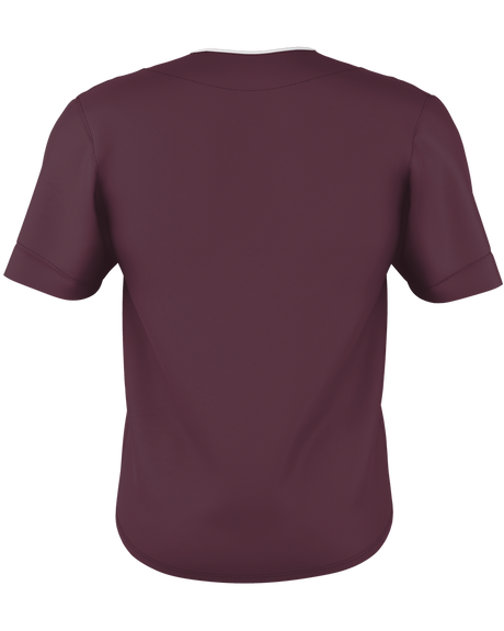 Alleson Adult Two Button Mesh Baseball Jersey With Piping Baseball Jerseys Adult