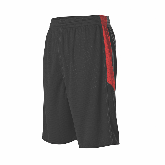 Alleson Men's Single Ply Reversible Basketball Shorts Basketball Shorts Adult