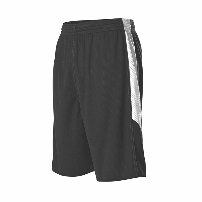 Alleson Men's Single Ply Reversible Basketball Shorts Basketball Shorts Adult