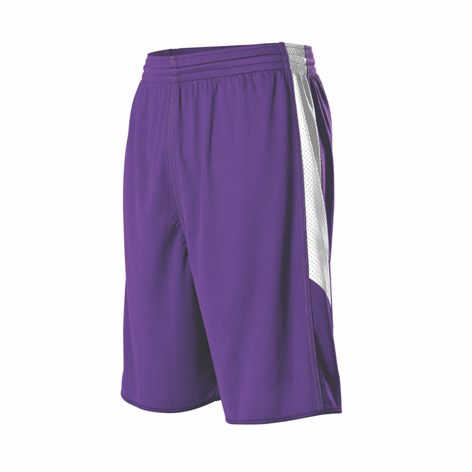 Alleson Men's Single Ply Reversible Basketball Shorts Basketball Shorts Adult