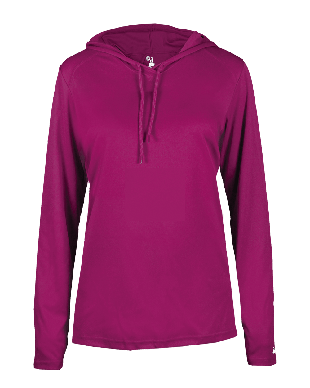 Badger 4165 Women's B-Core Long-Sleeve Hooded Tee Womens Apparel Shirts & Tops