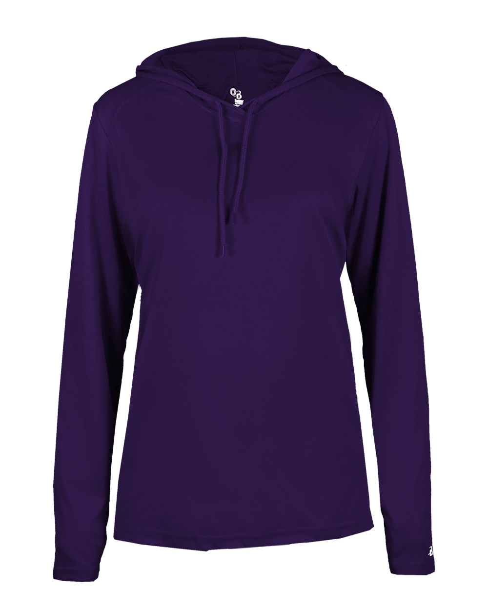 Badger 4165 Women's B-Core Long-Sleeve Hooded Tee Womens Apparel Shirts & Tops