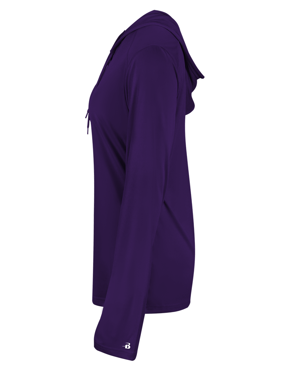 Badger 4165 Women's B-Core Long-Sleeve Hooded Tee Womens Apparel Shirts & Tops