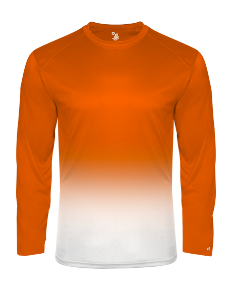 Badger Men's 4204 Ombre Long Sleeve T-Shirt Mens Apparel Shirts & Tops