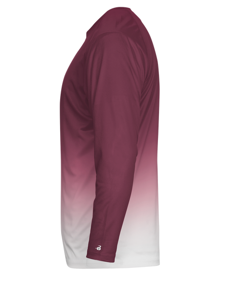 Badger Men's 4204 Ombre Long Sleeve T-Shirt Mens Apparel Shirts & Tops