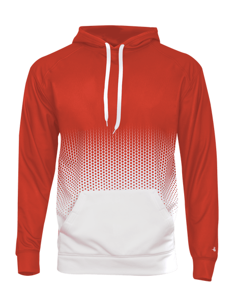 Badger 1404 Men's Hex 2.0 Hooded Sweatshirt Mens Apparel Sweatshirts & Fleece