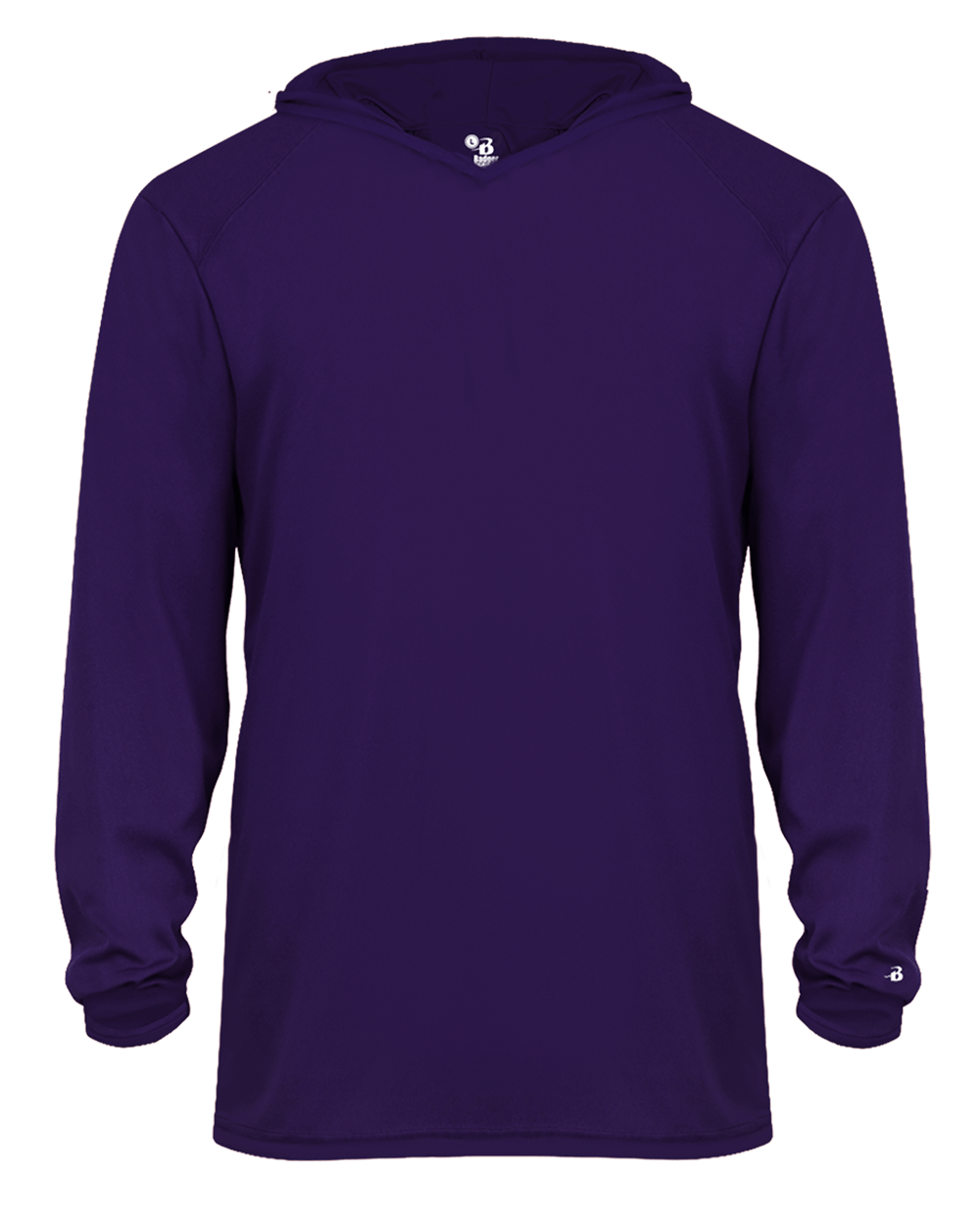 Badger 2105 Youth B-Core Long-Sleeve Hooded Tee Youth Apparel Shirts & Tops