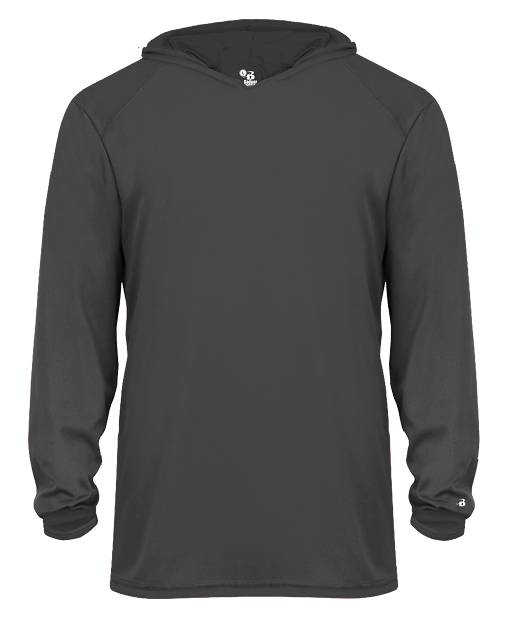 Badger 2105 Youth B-Core Long-Sleeve Hooded Tee Youth Apparel Shirts & Tops
