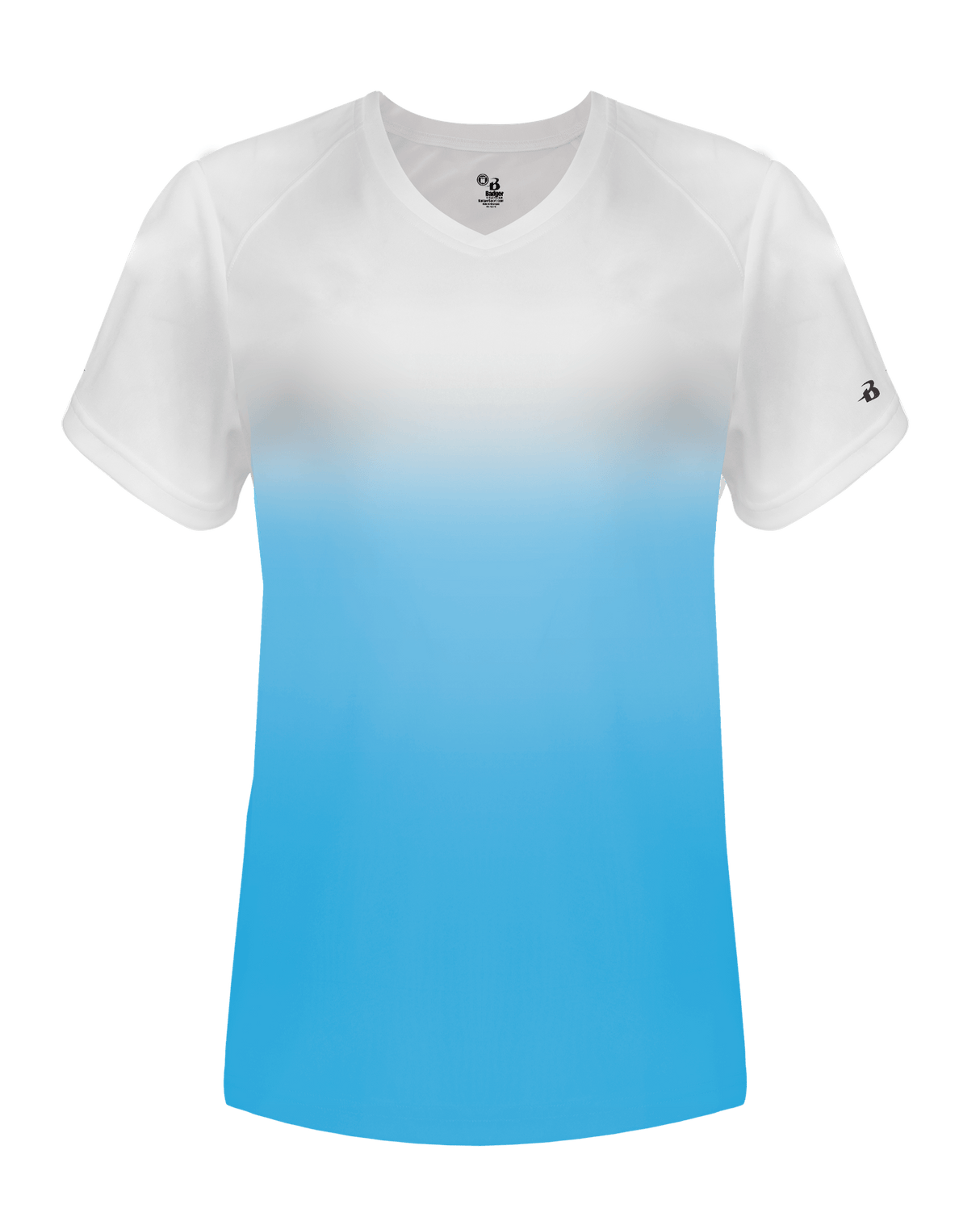 Badger 4207 Women's Ombre V-Neck Tee Womens Apparel Shirts & Tops