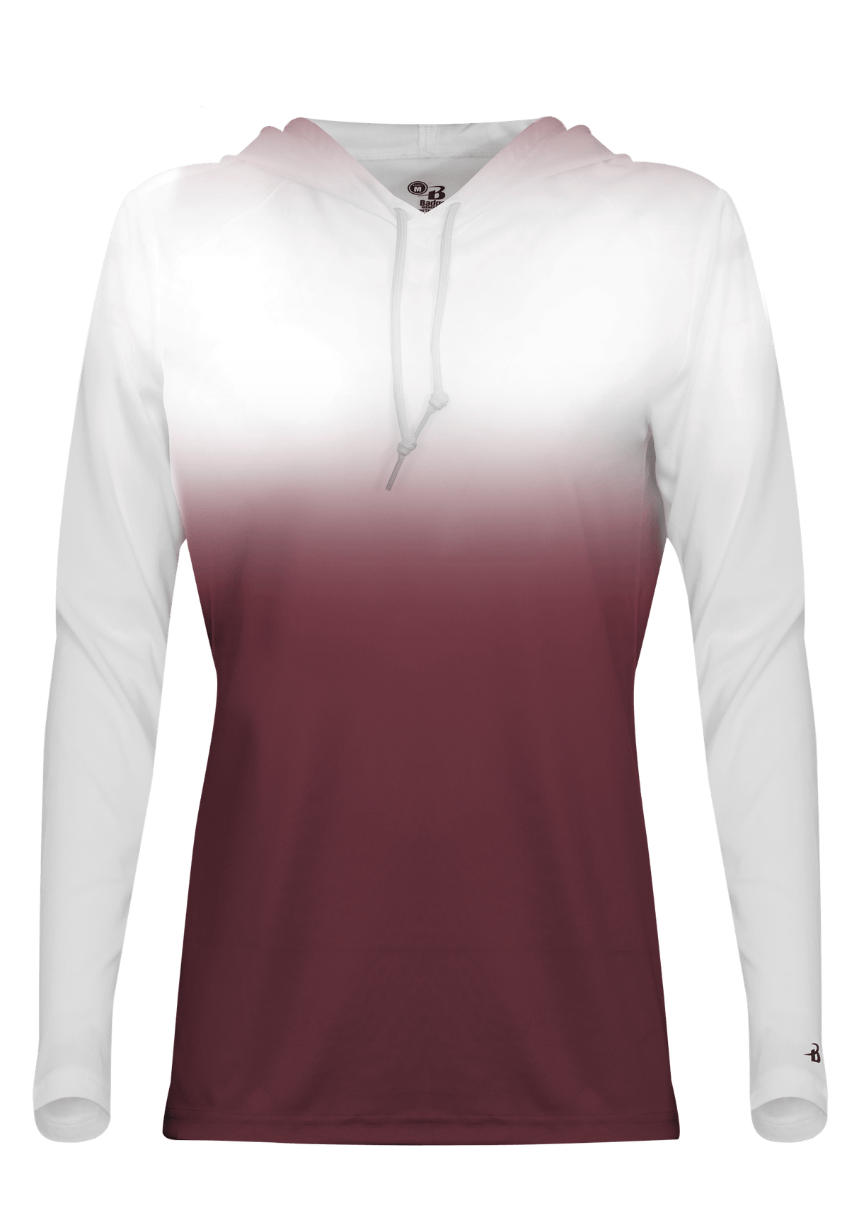 Badger Women's 4208 Ombre Hooded Tee Womens Apparel Shirts & Tops