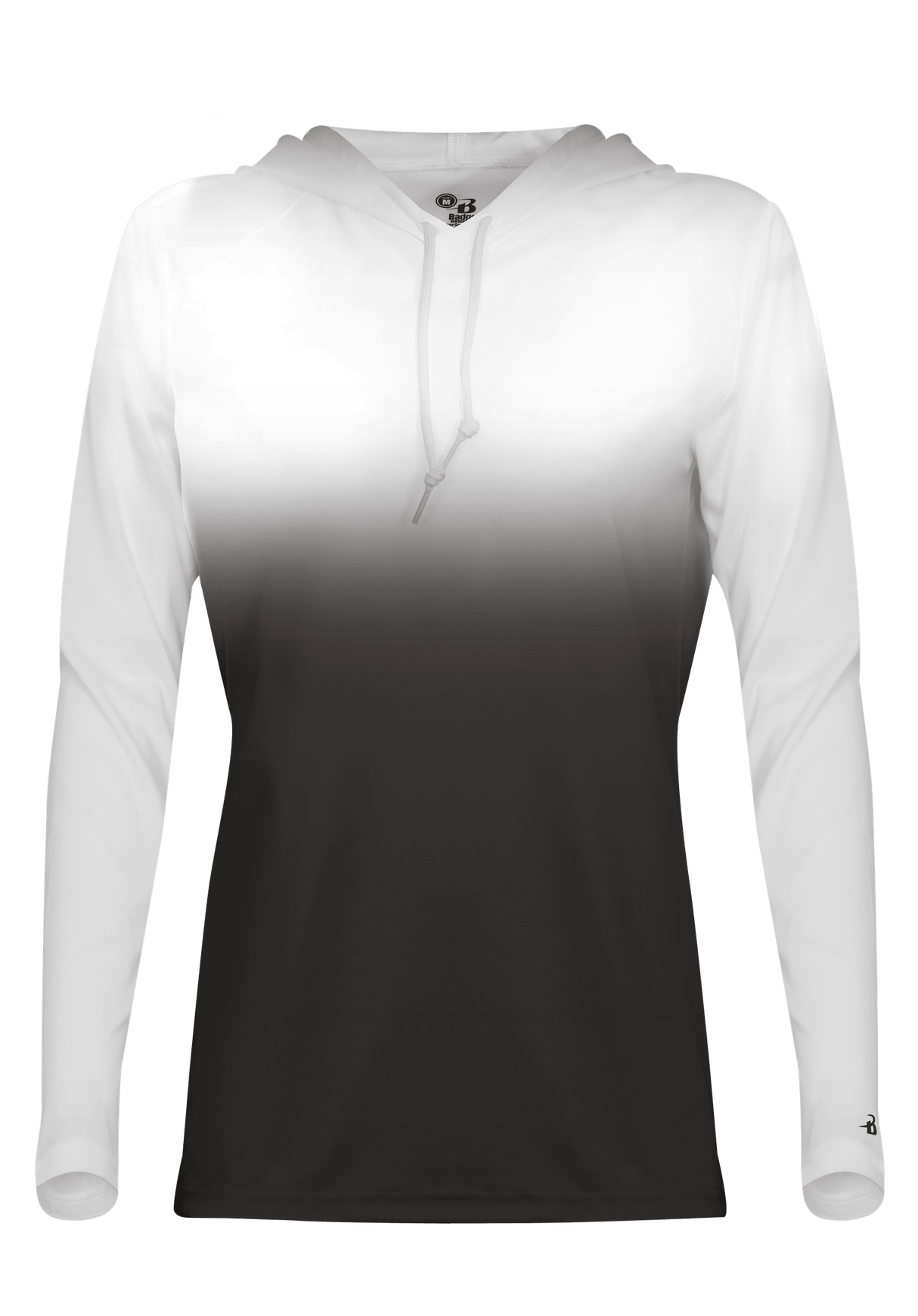 Badger Women's 4208 Ombre Hooded Tee Womens Apparel Shirts & Tops
