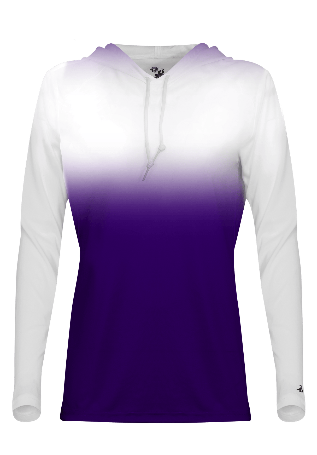 Badger Women's 4208 Ombre Hooded Tee Womens Apparel Shirts & Tops