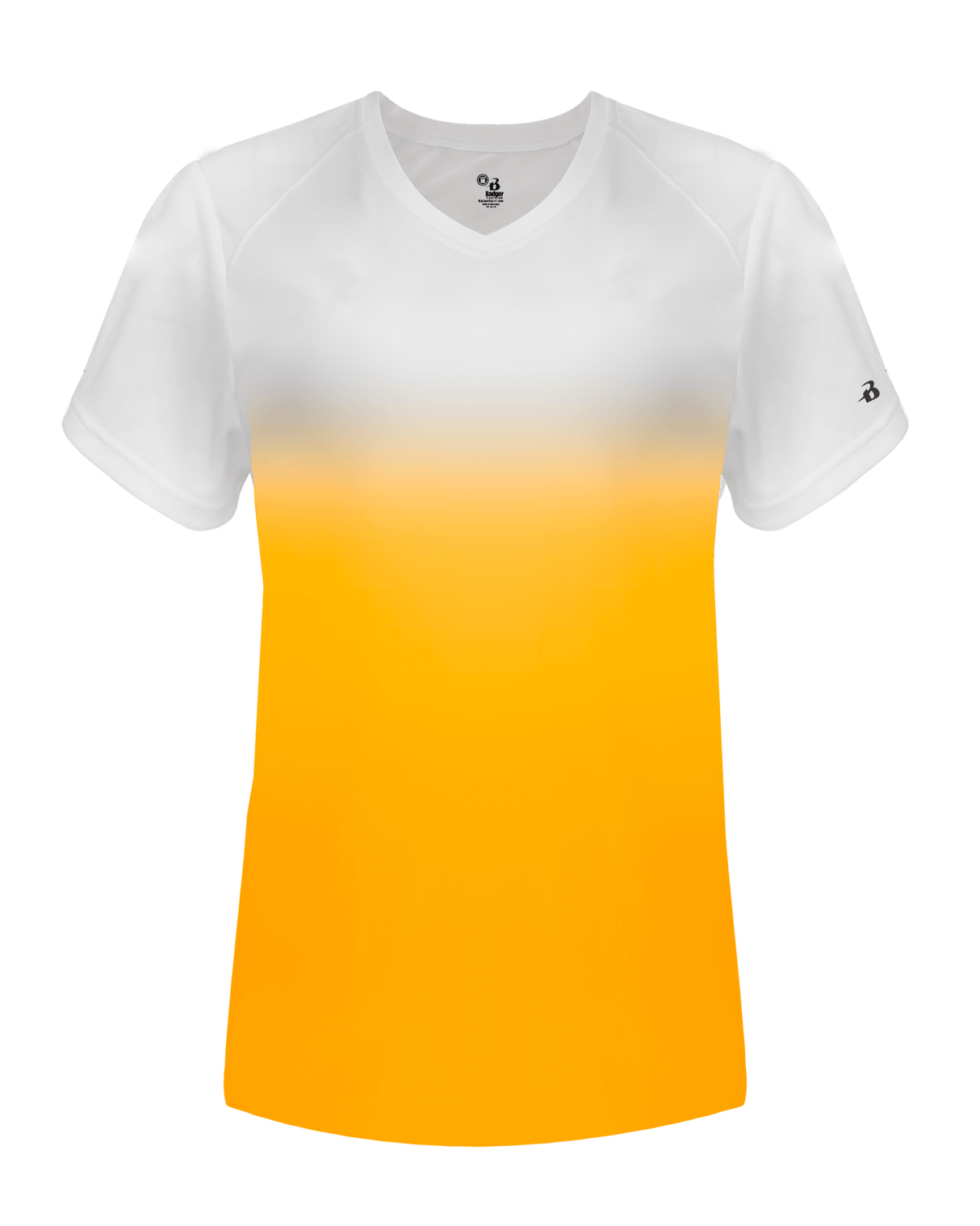 Badger 4207 Women's Ombre V-Neck Tee Womens Apparel Shirts & Tops