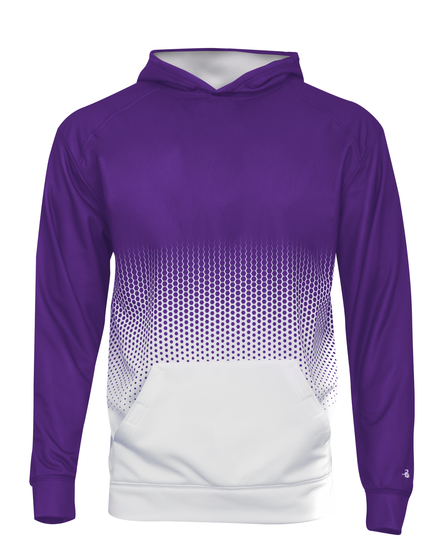 Badger Youth Hex 2.0 Perf. Fleece Hoodie Youth Apparel Hoodies & Sweatshirts