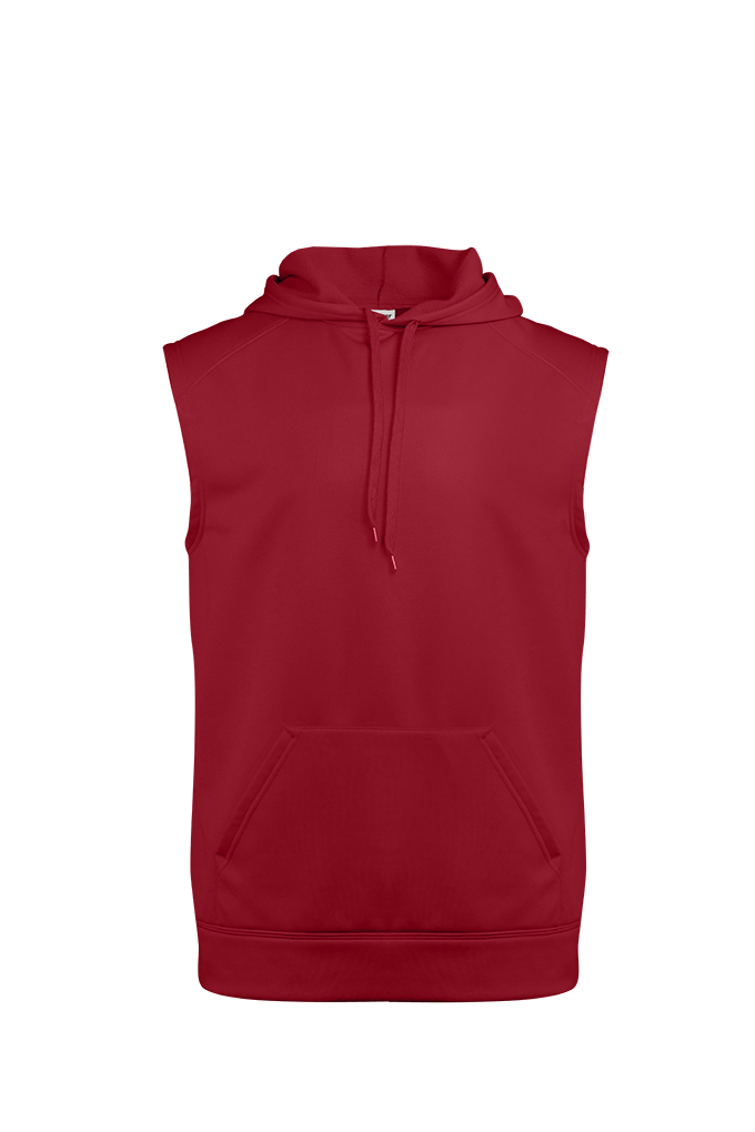 Badger Men's Perf. Fleece Sleeveless Hoodie Mens Apparel Sweatshirts & Fleece