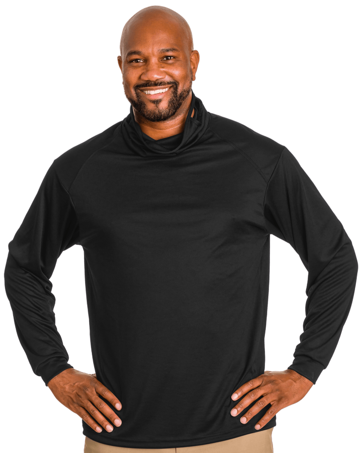 Badger Youth 2B1 Long-Sleeve Performance Tee with Mask Youth Apparel Shirts & Tops