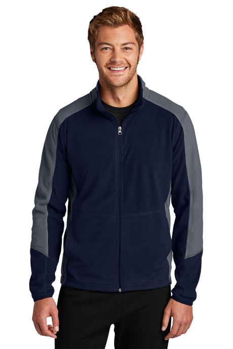 Port Authority Men's Colorblock Microfleece Jacket. F230 Mens Apparel Jackets & Vests