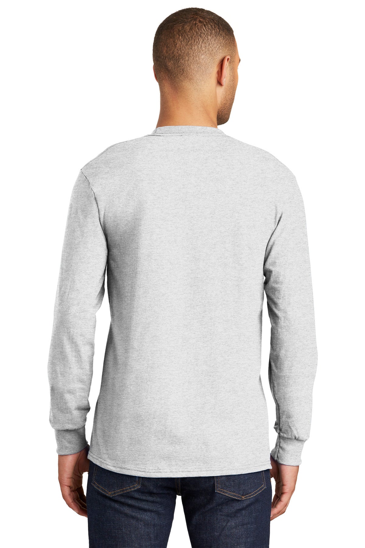 Port & Company Men's Tall Long Sleeve Essential Pocket Tee Mens Apparel Shirts & Tops