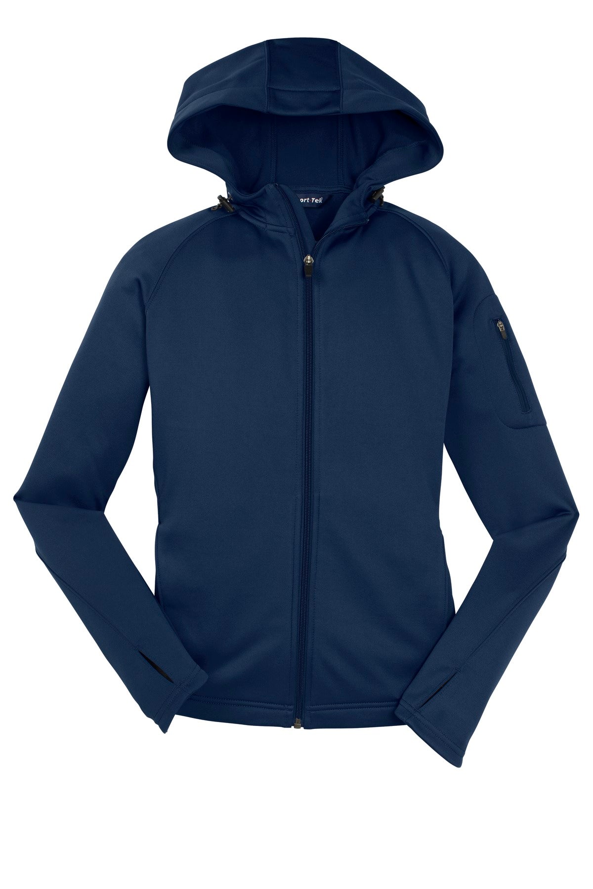 Sport-Tek Women's Tech Fleece Full-Zip Hooded Jacket. L248 Womens Apparel Jackets & Vests