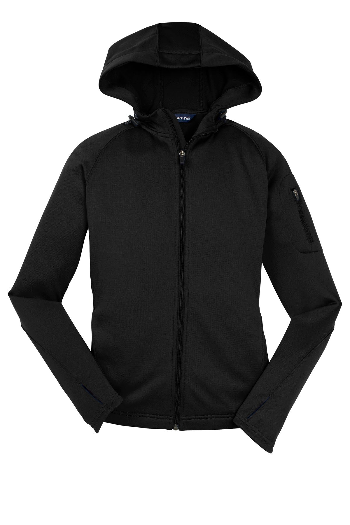 Sport-Tek Women's Tech Fleece Full-Zip Hooded Jacket. L248 Womens Apparel Jackets & Vests