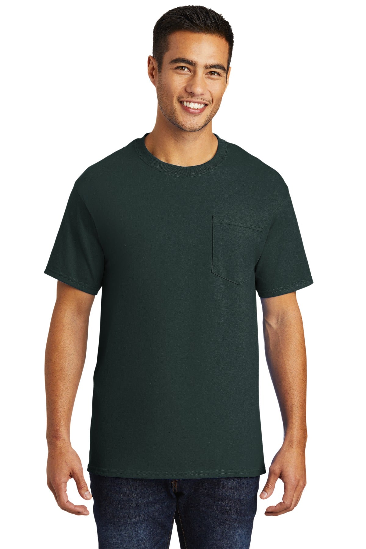 Port & Company Men's Tall Essential Pocket Tee Mens Apparel Shirts & Tops