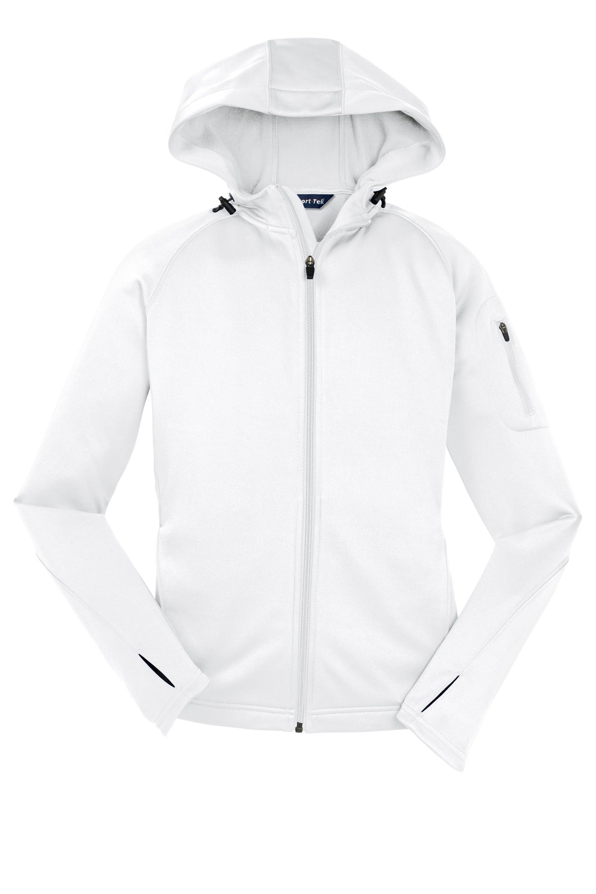 Sport-Tek Women's Tech Fleece Full-Zip Hooded Jacket. L248 Womens Apparel Jackets & Vests