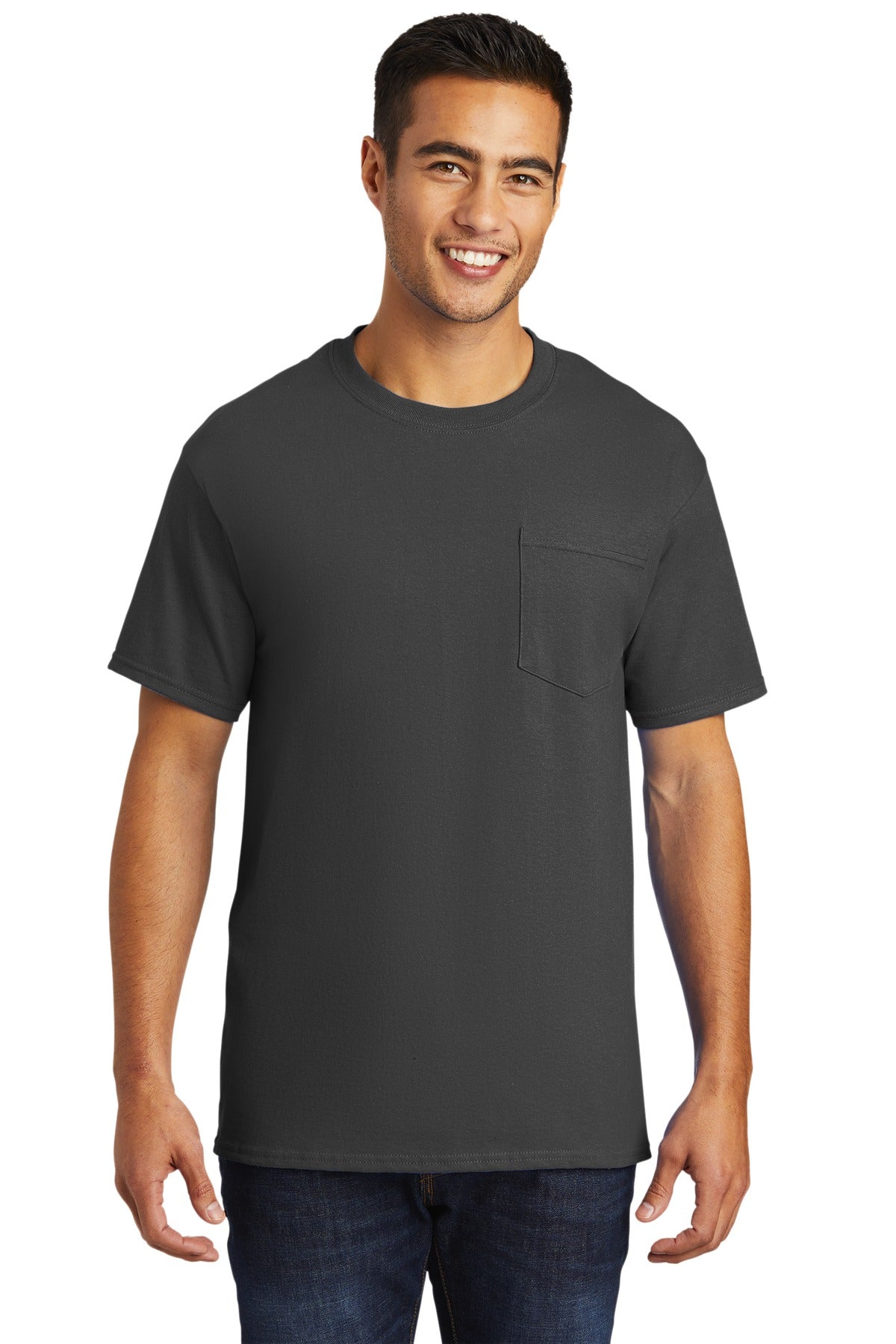 Port & Company Men's Tall Essential Pocket Tee Mens Apparel Shirts & Tops