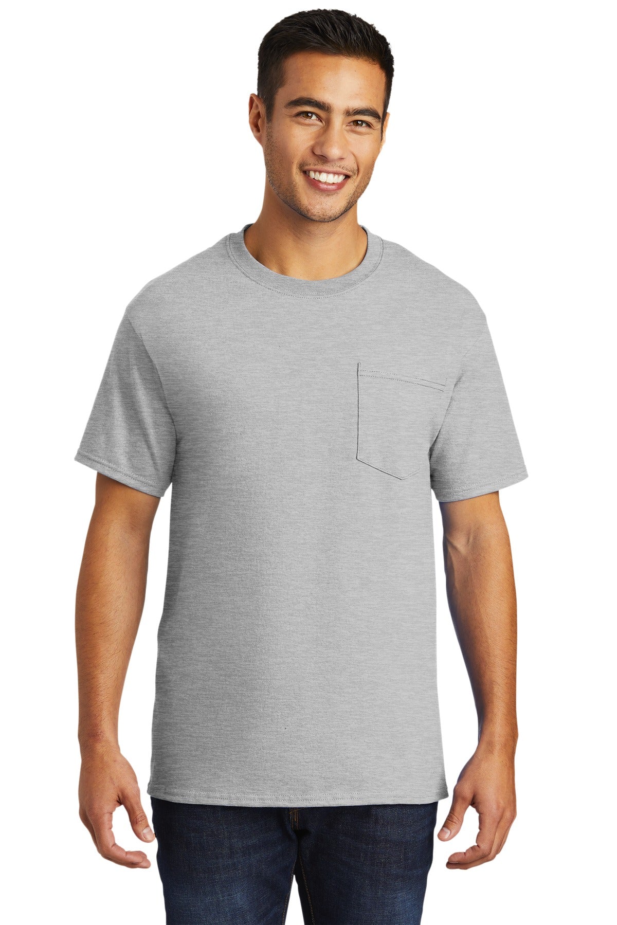 Port & Company Men's Tall Essential Pocket Tee Mens Apparel Shirts & Tops