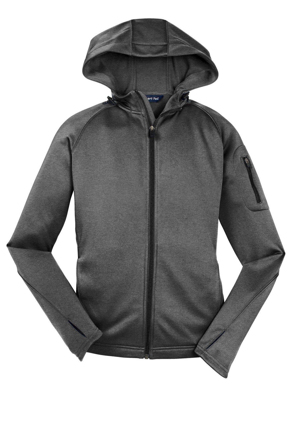 Sport-Tek Women's Tech Fleece Full-Zip Hooded Jacket. L248 Womens Apparel Jackets & Vests