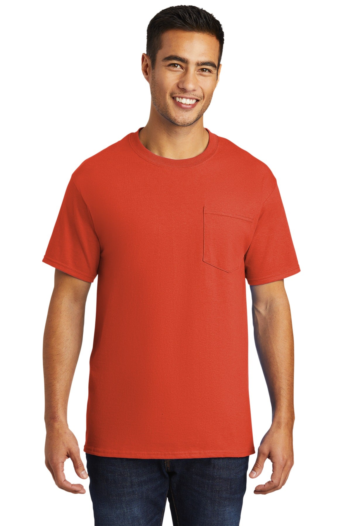 Port & Company Men's Tall Essential Pocket Tee Mens Apparel Shirts & Tops