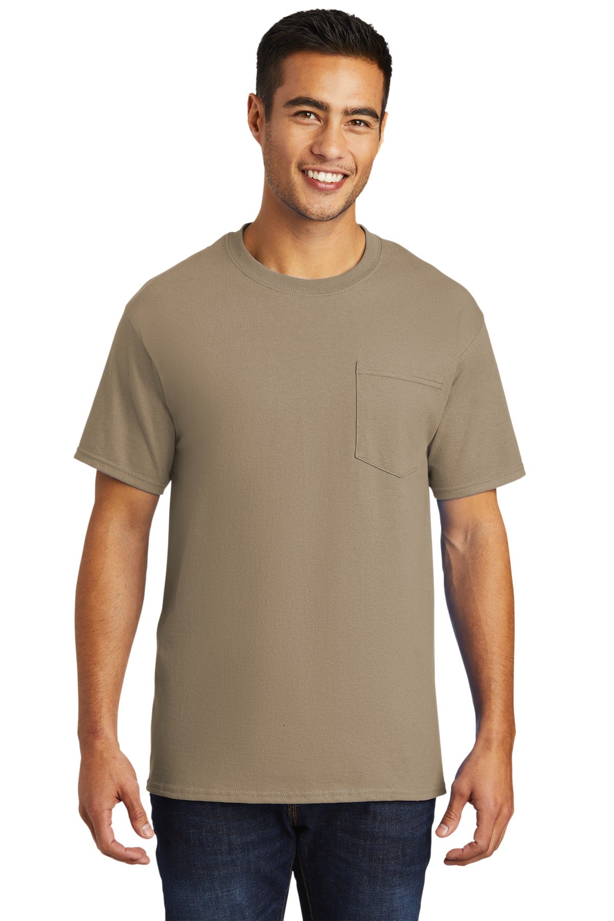 Port & Company Men's Tall Essential Pocket Tee Mens Apparel Shirts & Tops