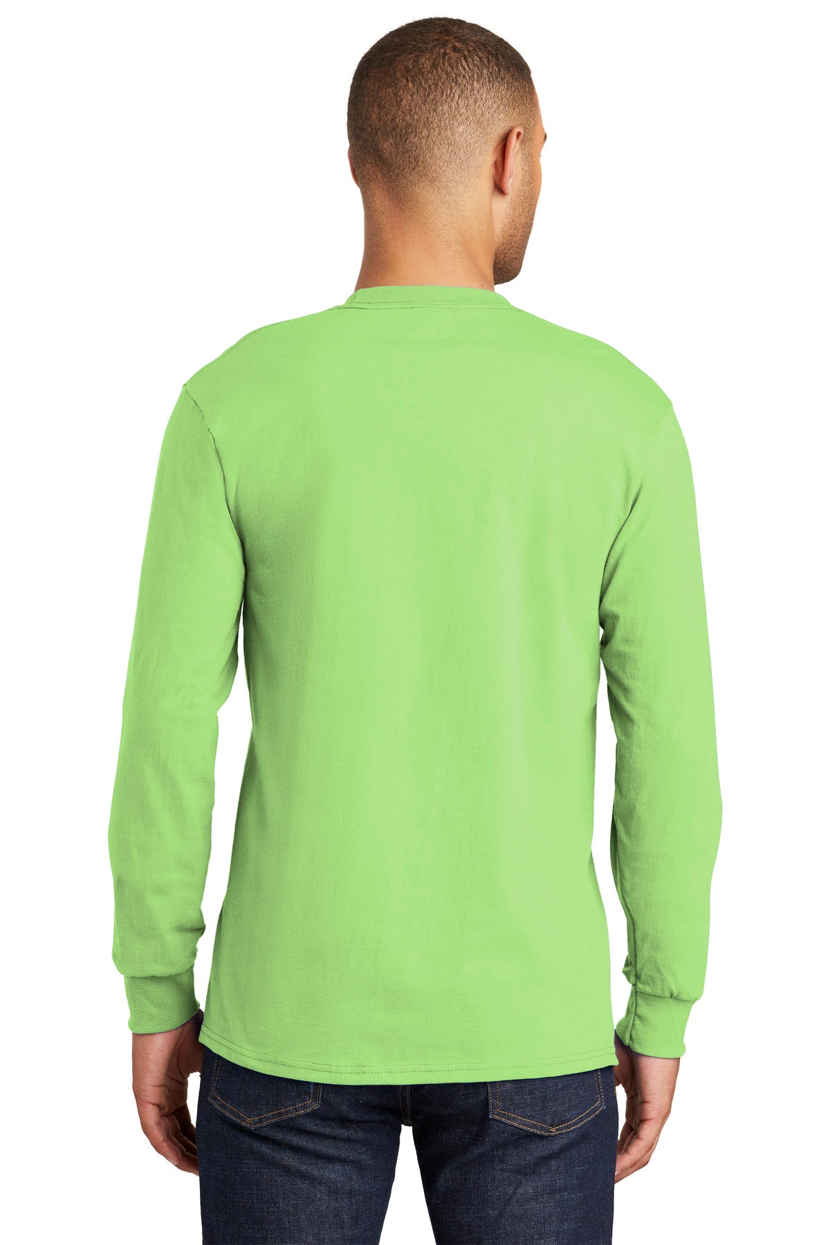 Port & Company Men's Tall Long Sleeve Essential Pocket Tee Mens Apparel Shirts & Tops