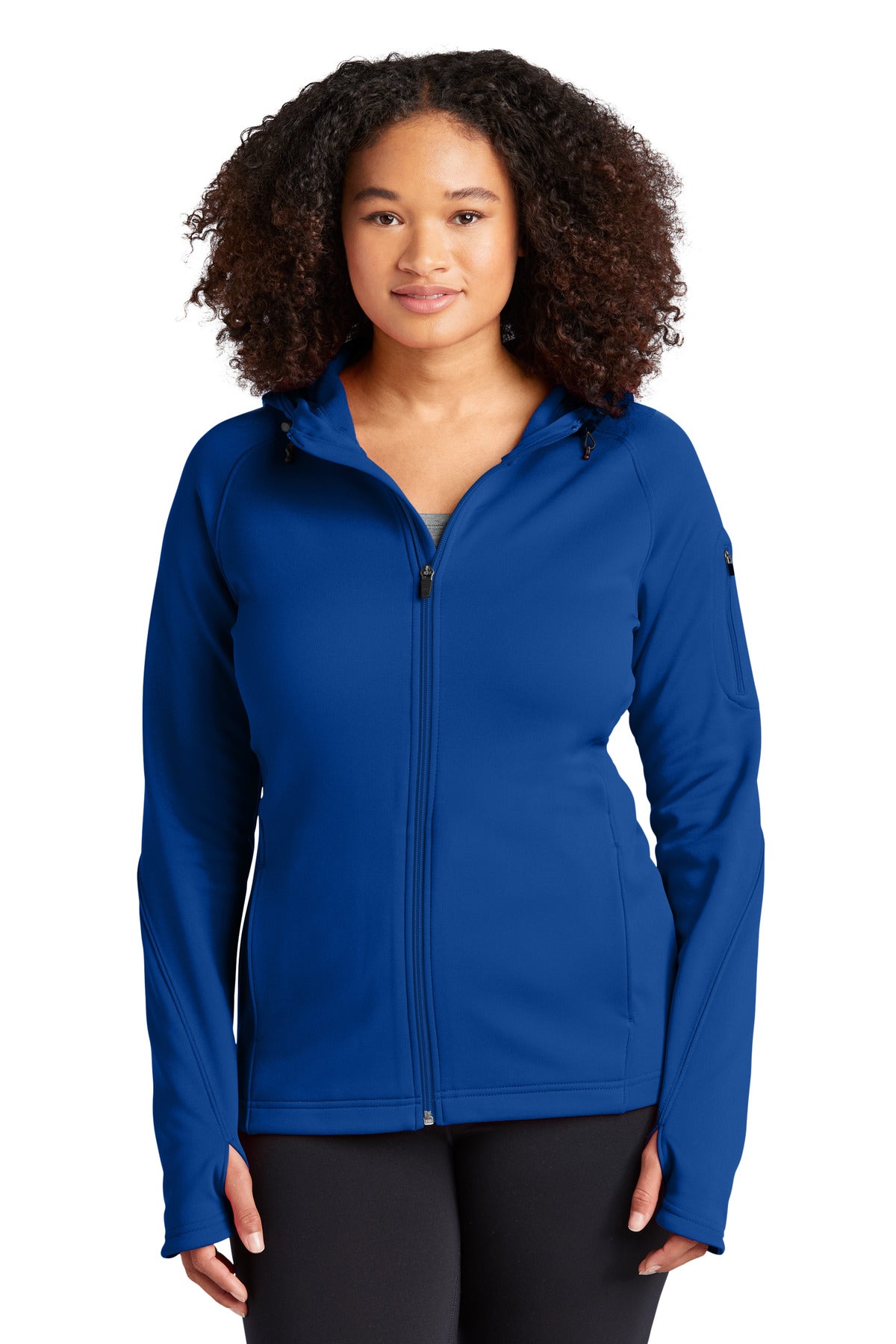 Sport-Tek Women's Tech Fleece Full-Zip Hooded Jacket. L248 Womens Apparel Jackets & Vests