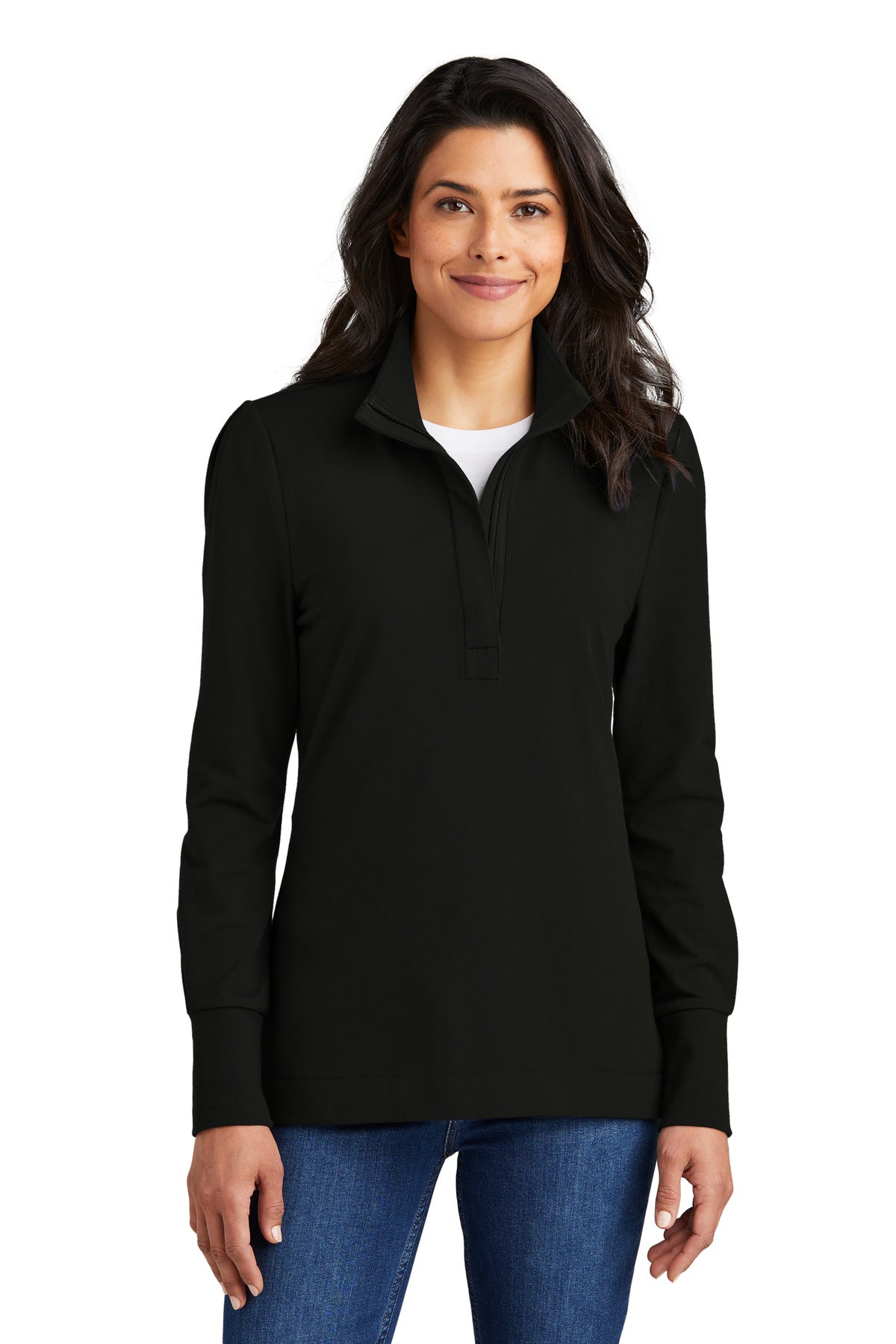 Port Authority Ladies Fairway Stretch 1/4-Zip LK829 Womens Apparel Shirts & Tops