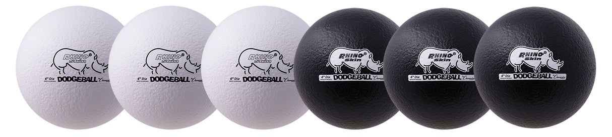 Champion Sports Rhino Skin Dodgeball Set Black/White Champion Sports