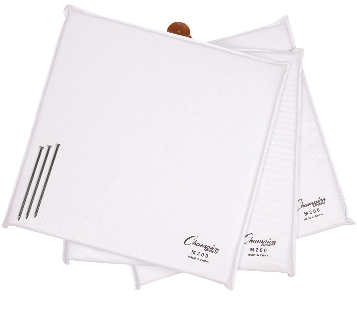 Champion Sports Foam Filled Quilted Cover Base Set Baseball Field Equipment All